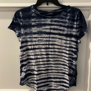 Blue tie-dye tee